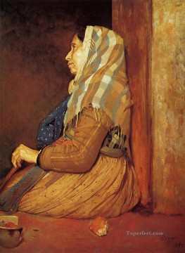 Una mendiga romana Edgar Degas Pinturas al óleo